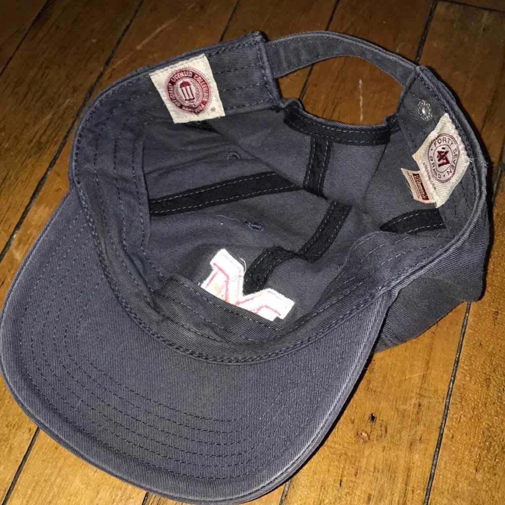 Michigan Wolverines Classic Navy Baseball Cap with Pink 'M' Embroidery